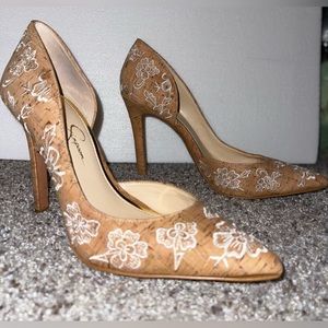Jessica Simpson Heels. Color: Tan, Size: 8.5. Stiletto Heel.